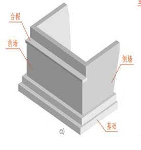 拱桥八字形桥台