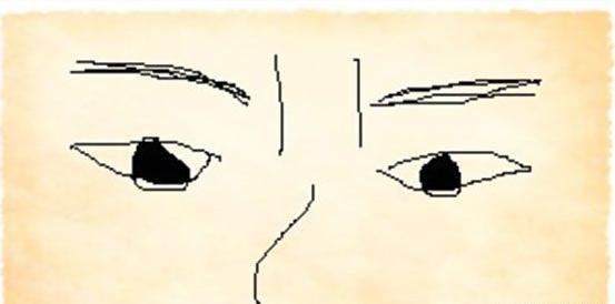 两眉毛中间有八字纹