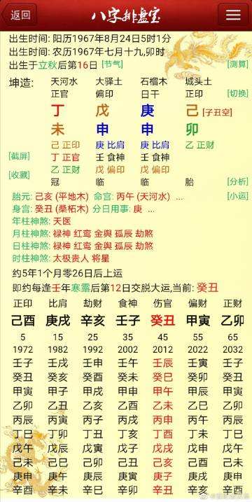 啊2019年10月15日八字