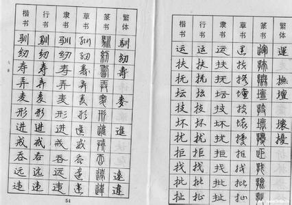 八字在田字格