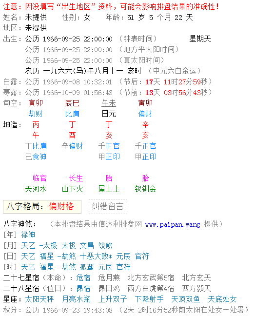 八字排盘取格