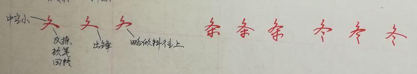 八字头偏旁写法