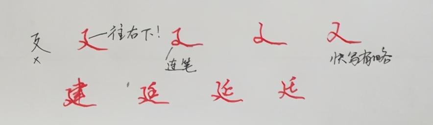 八字头偏旁写法