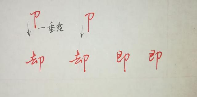 八字头偏旁写法