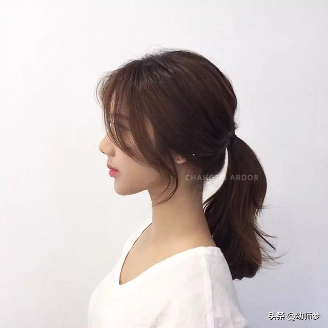 八字刘海剪法