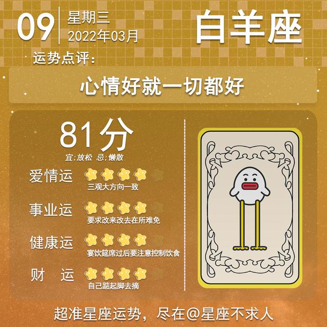 星座运势2022.3.9