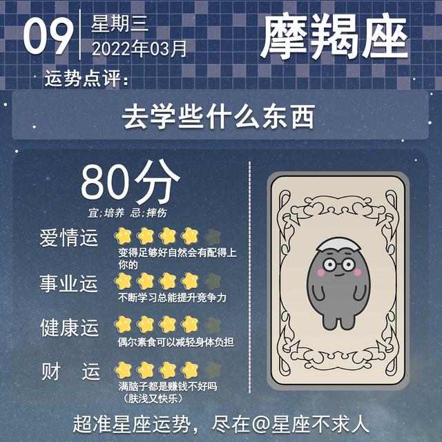 星座运势2022.3.9