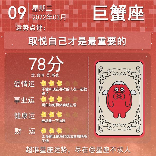 星座运势2022.3.9