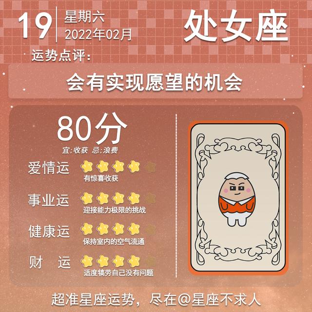 2022年2月19日星座生肖运势