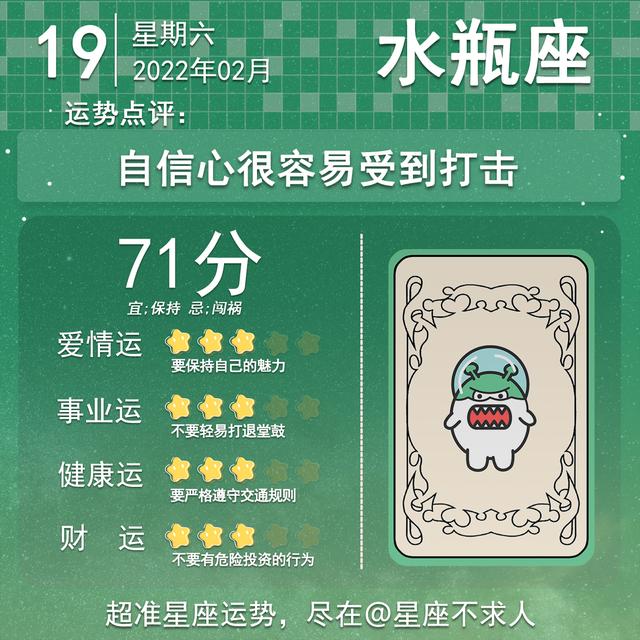 2022年2月19日星座生肖运势