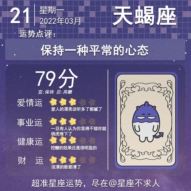 2022年3月21到26一周运势