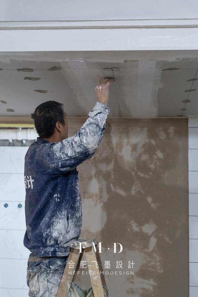 石膏板吊顶接缝八字处理 石膏板吊顶接缝八字处理
