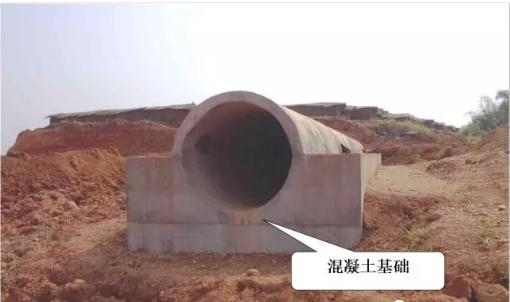 涵洞出口八字墙基础铺砌 涵洞出口八字墙基础铺砌