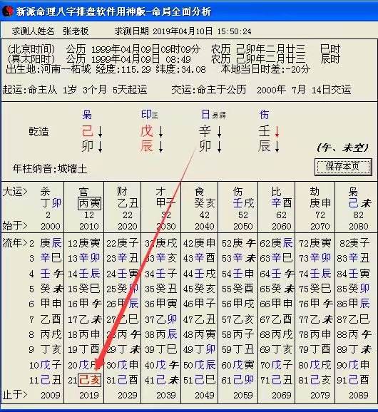 元亭利贞网八字在线排盘