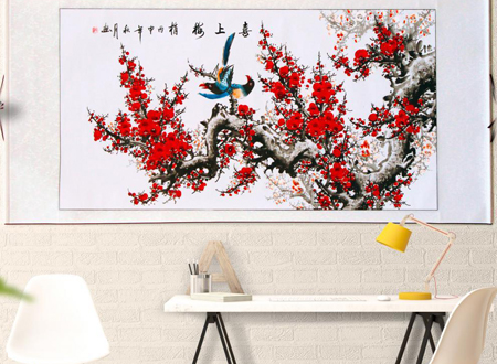 客厅挂梅花画禁忌